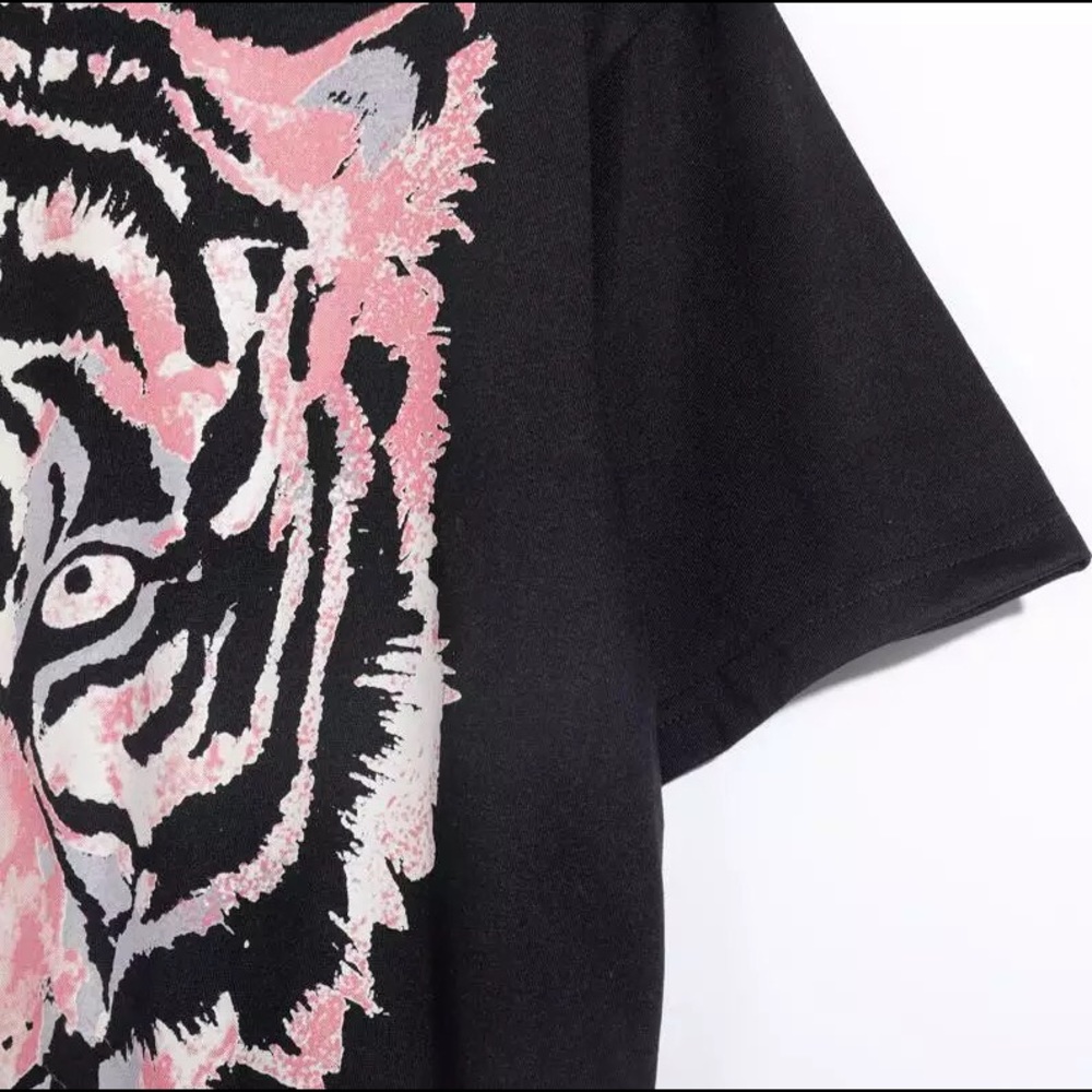 Fierce Boho Oversized Graphic Tiger Tee Lux Cotton - Picture 6 of 7